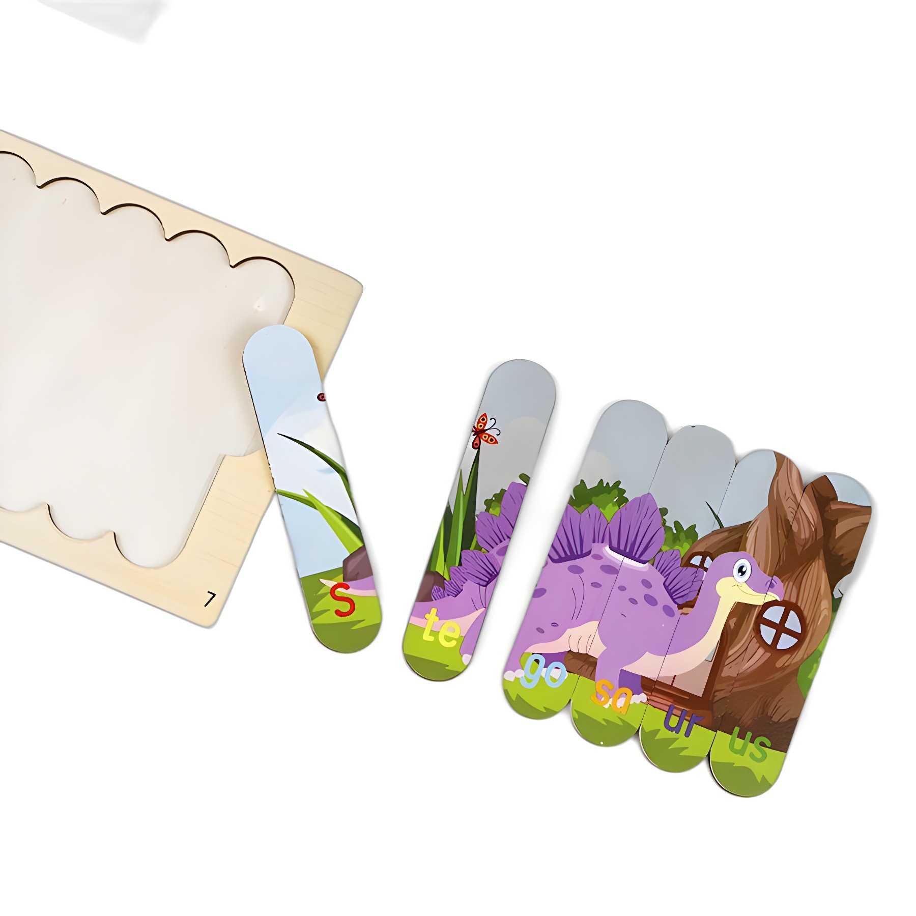 Bloques transfronterizos rompecabezas de barras niños pequeños educación temprana puzzle helado dibujos animados juguetes de puzzle al por mayor