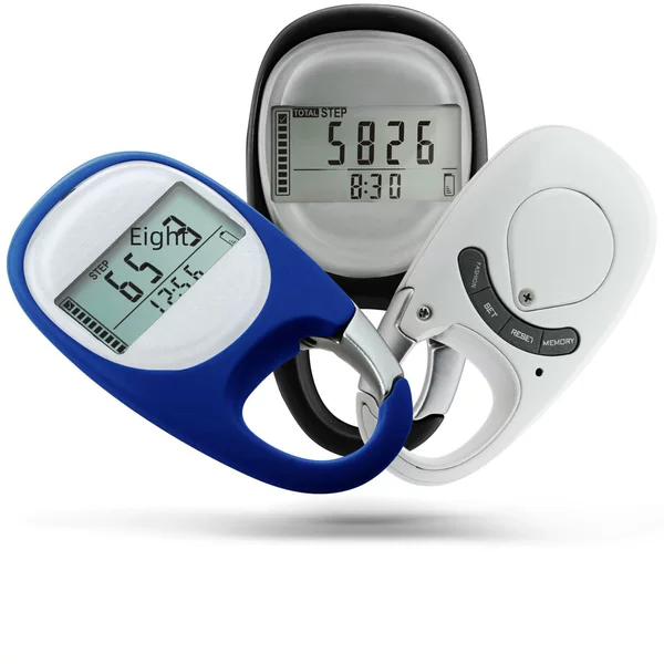 3D Sensor Pedometer Carabiner Keychain Step Counting Distance Calories Fitness Running Digital Pedometer
