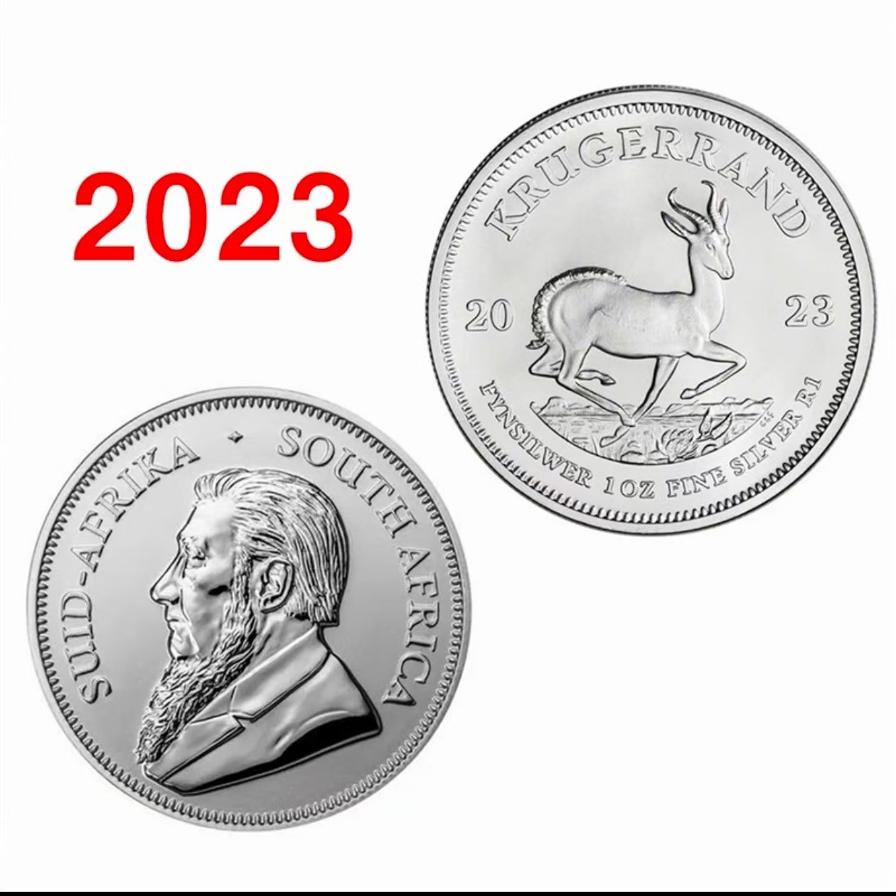 Spot Magnet Does Not Attract 2022 2023 2024 Krugerrand Coin Deer Cross-Border South Africa Commemorative Coin Independence