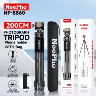 Neepho NP-8860 三脚架 200cm 液压阻尼功能适用钓鱼灯夜钓灯支架