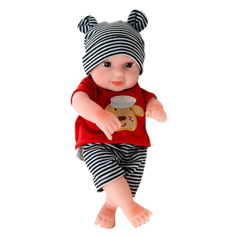 10-pulgadas muñeca de simulación de dormir lindo ojos cerrados renacer muñeca de vinilo muñeca al por mayor