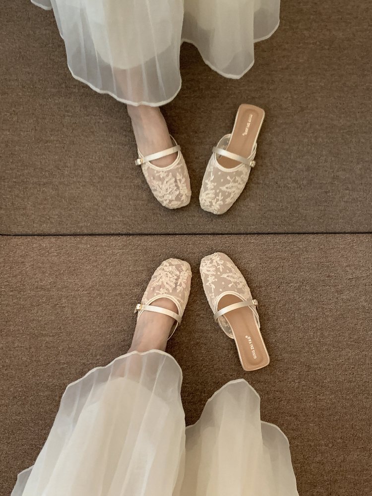 French-style Closed-toe Mules For Women, Summer Outdoor Wear, 2026 New Model, Bohemian Vacation Sty,_vogvips.com