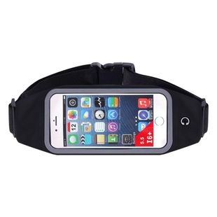 Outdoor Men's and Women's Running Waist Bag Touchscreen Multi-function Night Run Fitness Waterproof Sports Bag Ultra-thin Tactical Waist Bag