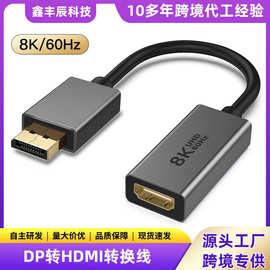 dp转hdmi线4k60高清转接线dp to hdmi笔记本电脑显示器投屏转换线