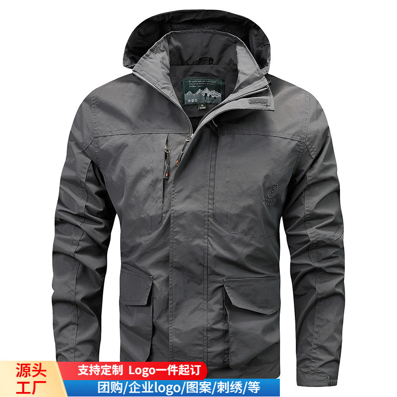 American Style Workwear Jacket Men's Spring and Autumn Outdoor Charge Clothes Men's Cross-border New Spring Loose Trendy Brand Men's Jacket