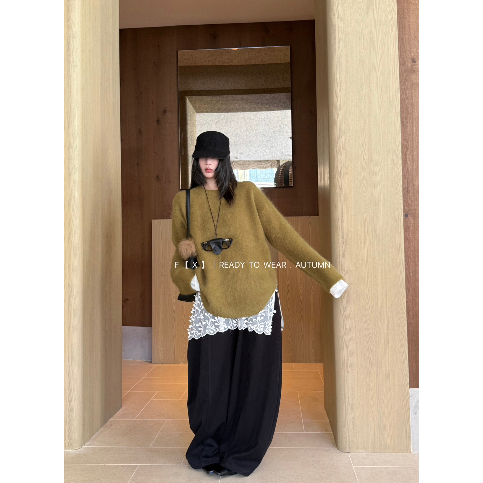 F(X)-冬上新含兔毛33大款保暖毛衣（含兔毛）(下摆狐度毛衣)25381