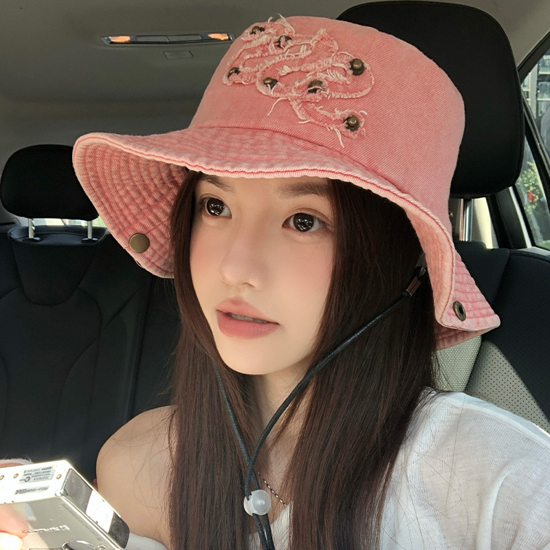 Sombrero de montañismo Sombrero de pescador de protección solar para mujer Sombrero de gorro grande 2025 Nuevo estilo Sombrero de vaquero occidental pequeño