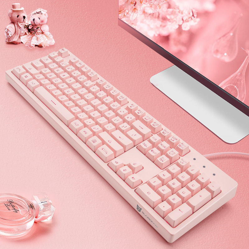 森松尼機械手触り静音キーボード有線オフィスタイプ発光デスクトップusb電気競争鶏ゲーム|undefined