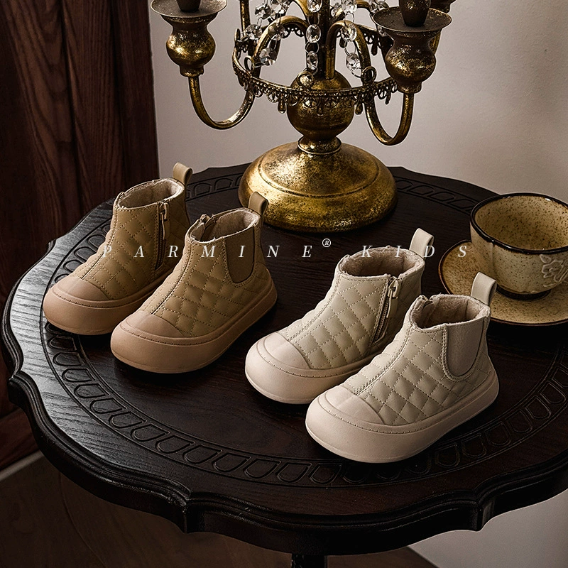 Детские маленькие кожаные сапоги, осень, новинка От 1 до 3 лет обувь для мальчиков и девочек на мягкой подошве, детская обувь для высоких досок на мягкой подошве оптом