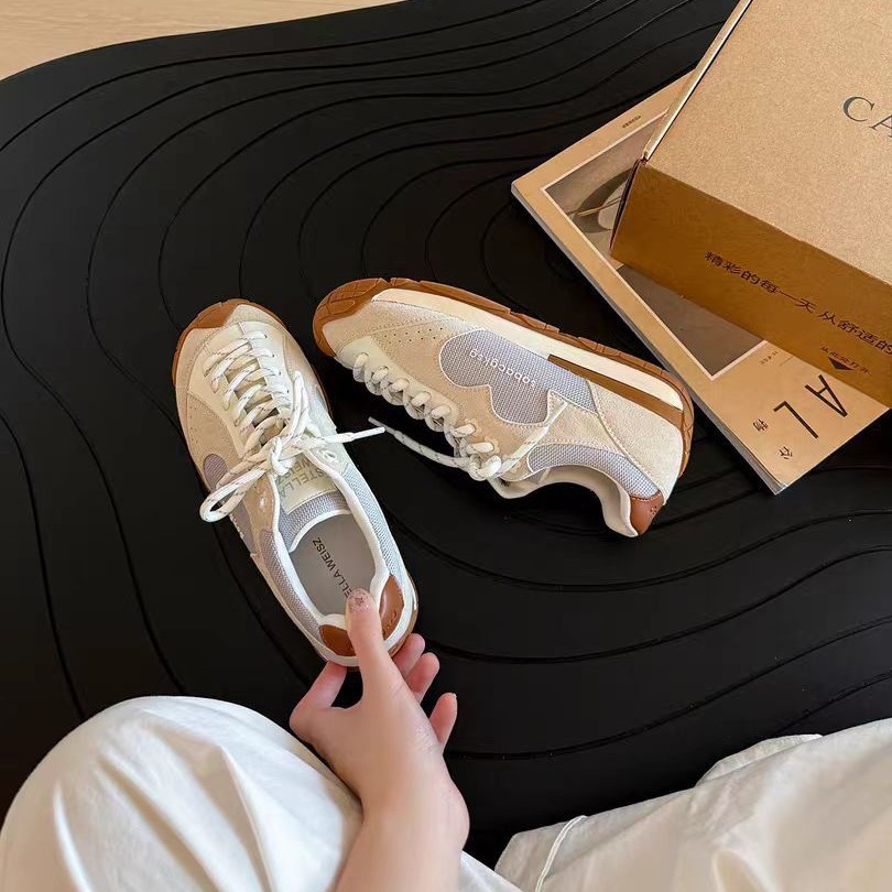 Dopamina de fondo grueso Retro Gundel zapatos de entrenamiento para mujeres 2025 otoño nuevos zapatos transpirables de trotar deportivos casuales