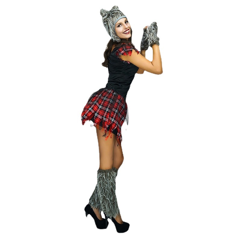 Mujeres adultas de Halloween Hombre Lobo ropa europea y americana Ghost Festival mujeres cos partido etapa rendimiento distribución al por mayor image 4