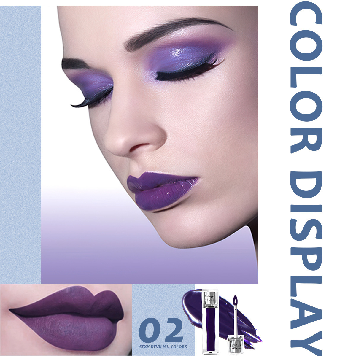 Maquillaje transfronterizo MAFFICK brillo de labios en polvo crepuscular taza antiadherente mate mate no es fácil de desvanecer esmalte de labios al por mayor
