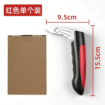 Car window breaker, multifunctional elderly Qəza çəkici - red