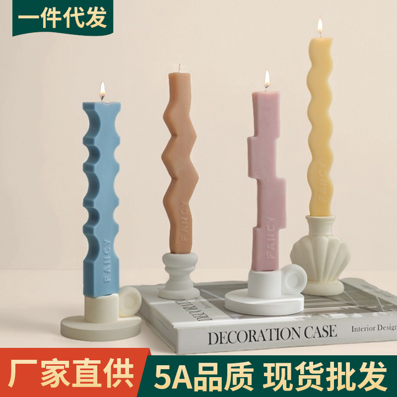 Vela de varilla larga, ambiente, decoración creativa, regalo de fragancia navideña, vela de aromaterapia hecha a mano transfronteriza personalizada