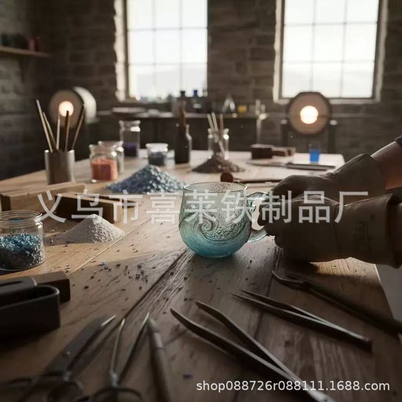 跨境新款Sea Glass Wave Mug海浪杯马克杯|undefined