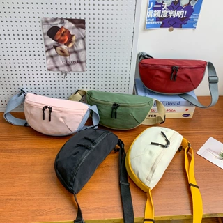 新款跨境轻便休闲斜挎包2025新款胸包新百搭小挎包马鞍包通勤包包