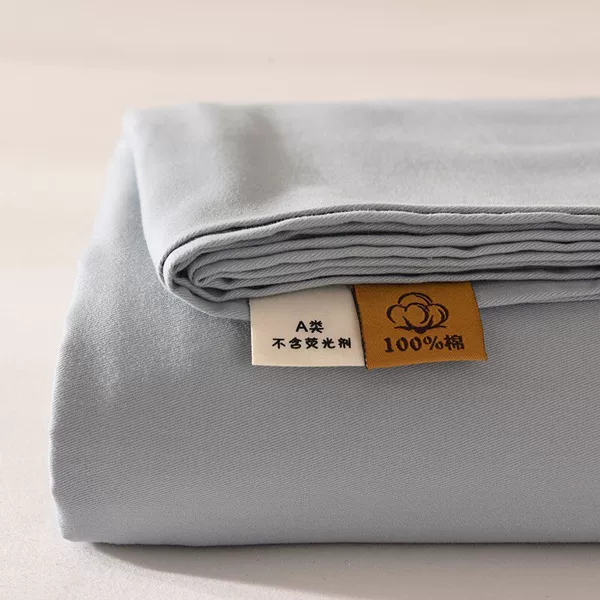 Class a Pure Cotton Bed Sheet, Single Piece, Maternal and Infant Grade, Solid Color, Brushed Cotton, Thickened Version, Single Bed Sheet, Fitted Sheet, Student Dormitory Sheet