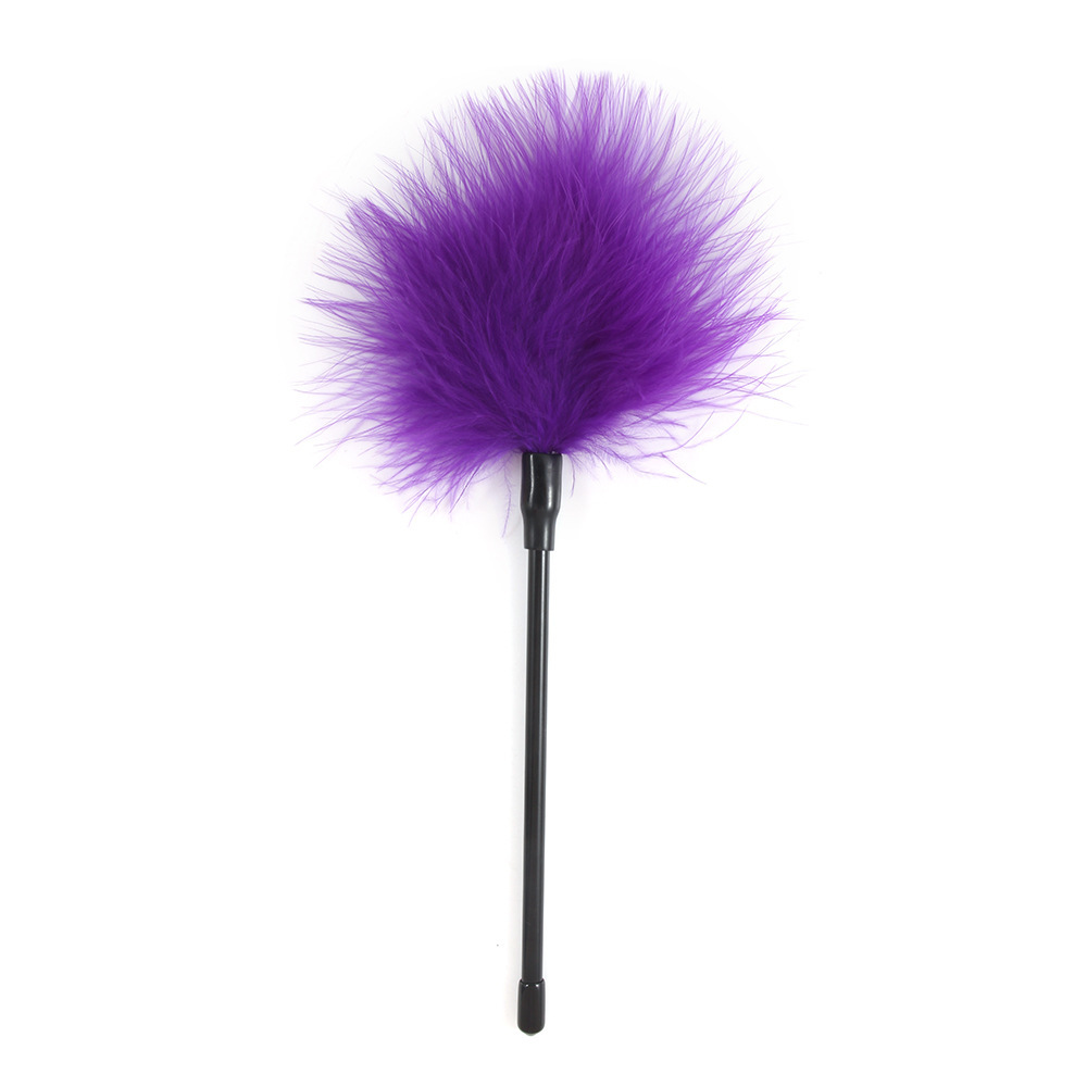Adult Feather Teaser Stick for Couples, Soft Plume Sensory Play Toy, Red — detail image 2