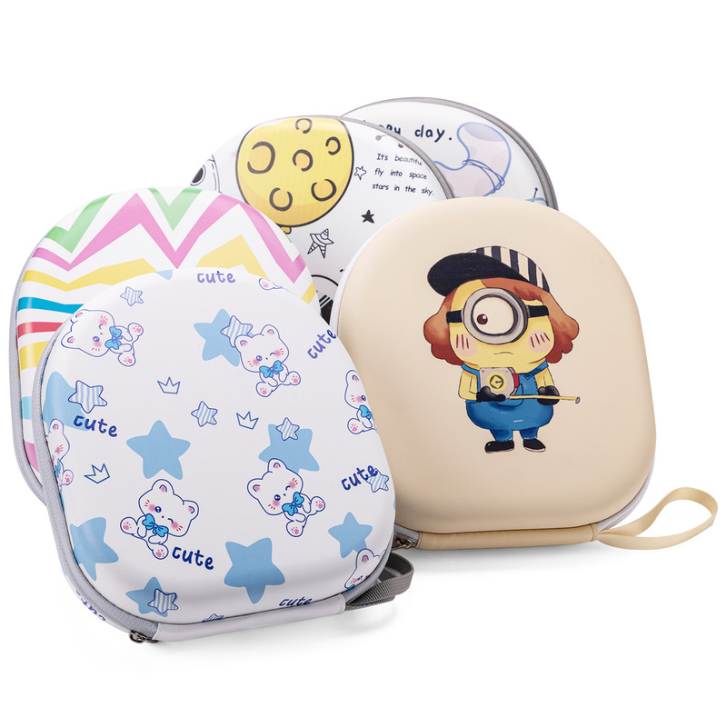 Headphone Bag Cartoon EVA Storage Box Portable Headphone Dustproof Protection Box in stock