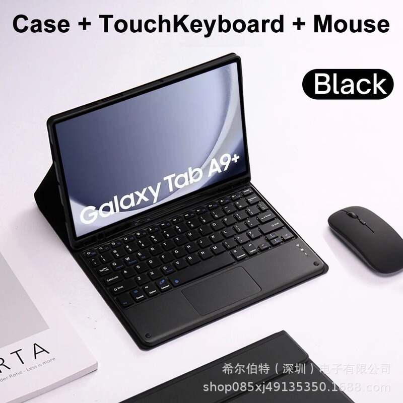 Samsung TabS109FE+Lite タブレット保護ケース A11+ Bluetooth バックライトキーボード磁気レザーケース S11 に適しています。|undefined