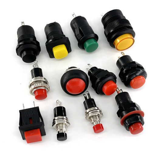 Reset button switch anti-pry push normally open can be pushed to break normally closed open hole 14mm round reset button switch