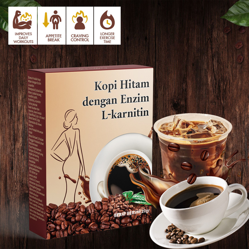 Cross-Border Foreign Trade L-Carnitine Black Coffee with White Kidney Beans and Lotus Leaf Cross-Border Foreign Trade L-Carnitine Black Coffee with White Kidney Beans and Lotus Leaf
