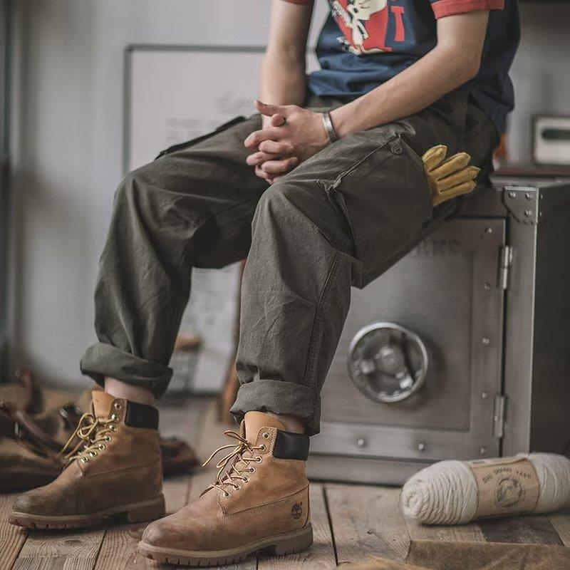 Daifa Japanese-style Washed Vintage Overalls Men's Autumn New Multi-pocket Old Loose Leg Industrial Casual Pants Daifa Japanese-style Washed Vintage Overalls Men's Autumn New Multi-pocket Old Loose Leg Industrial Casual Pants