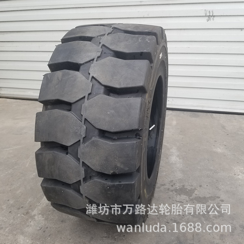 28x12.5-15轮胎 叉车充气成套实心工业轮胎