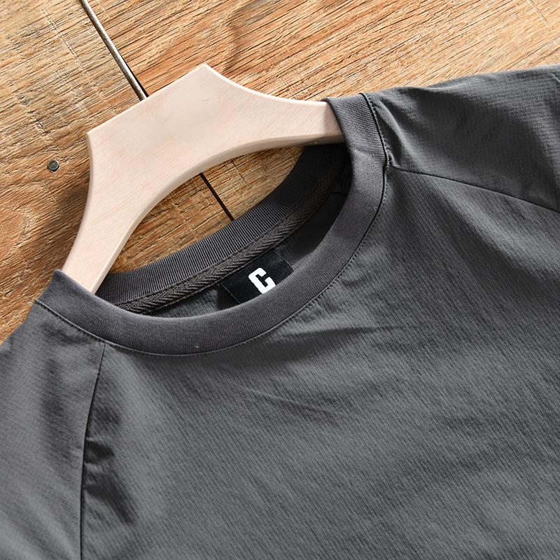 Men's Clothing mountain casual autumn new men's outdoor sports high end color matching quick drying stretch long sleeved T shirt_voghion.com