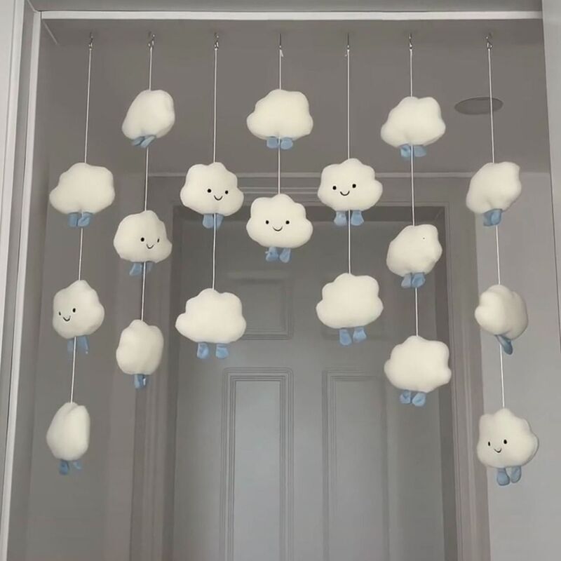Baiyun Cloud Door Curtain Hanging Curtain Hallway Punch-free Door Decoration Cartoon Bedroom Fabric Room Door Room Bead Curtain