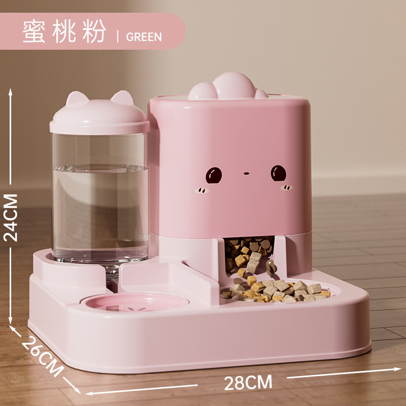 Alimentador automático de agua para gatos y mascotas, tazón para gatos y perros, tazón para gatos y perros de alta capacidad, barril de almacenamiento de grano, bebedor de agua para perros