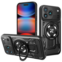 iPhone17ProMax対応 磁気吸着式スマホケース Apple 16Proスタンド付き 15落下防止 14保護ケース