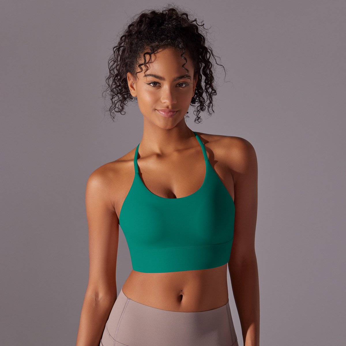 140g Weight Sleeveless Sleeve Length Nylon Fabric Type Short Top Length Halter Crisscross Tank Tops Type Fitness, Yoga, Sports Occasion Halter Neck Neckline Solid Color Pattern Sports Style Sports Solid Color Nylon Halter Neck Active Tops Halter Crisscross Tank 48