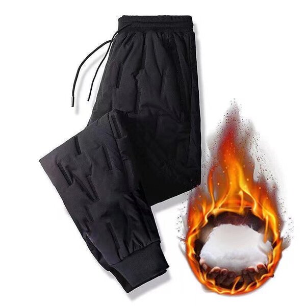 Keep warm trousers with down for leisure