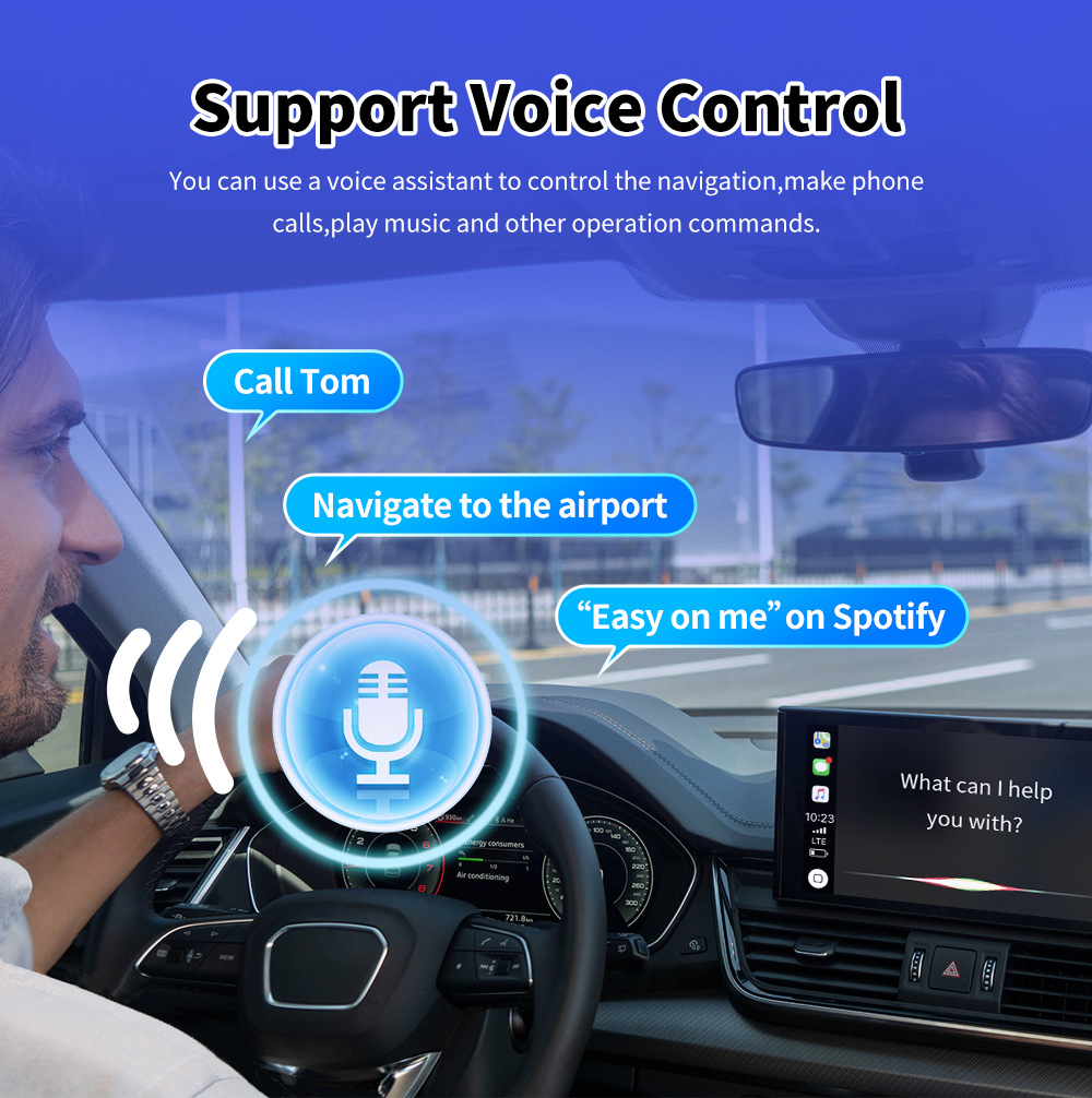 Cross-Border Car Wireless Carplay Box Portable Android Autocarplay Module Car-Machine Connectivity Smart Box