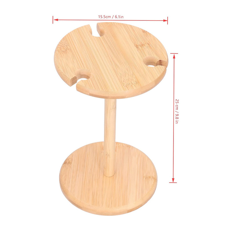 Bambú copa de vino soporte escritorio creativo Copa almacenamiento rack hogar encimera copa invertida estante soporte decorativo