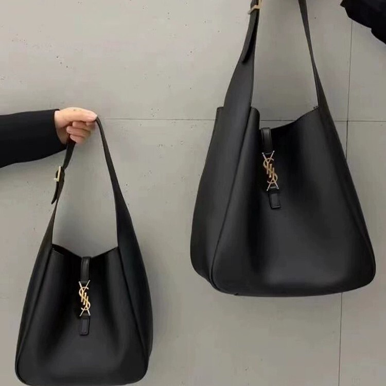 New high quality Yang Shulin Hobo Underarm Bag Medium Women's Bag Genuine Leather Bucket Bag Single Shoulder Portable Large Tote Bag