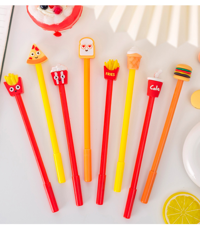 Cute Creative Fast Food Hamburger Ice Cream Gel Pen display picture 1