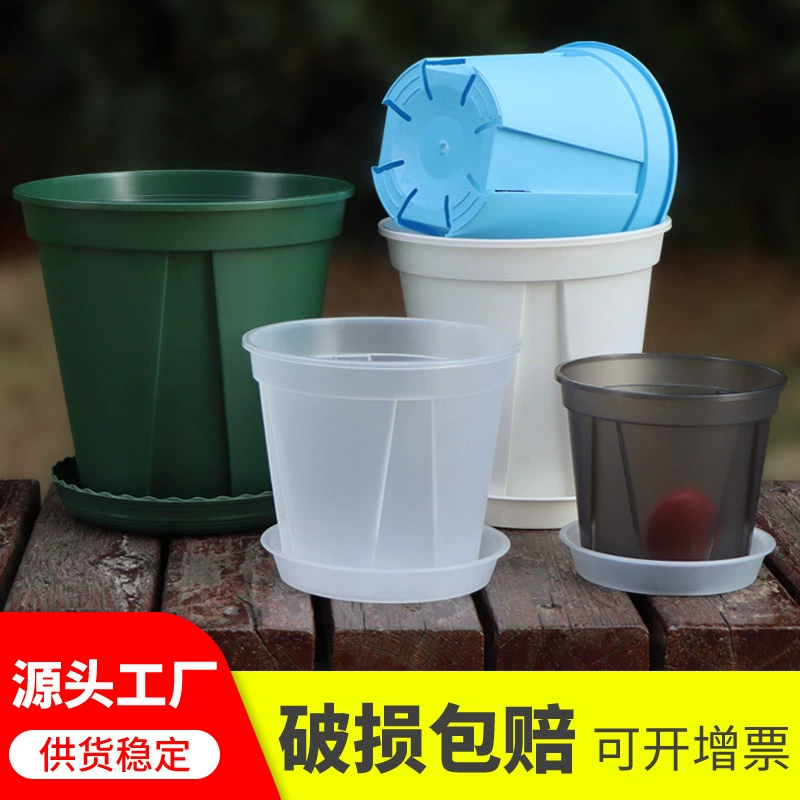 Корневой контролируемый дышащий цветочный горшок оптом галлонный горшок цветочный горшок орхидеи бегонии мясистый цветочный горшок виды цветочный горшок прозрачный зеленый горный горшок