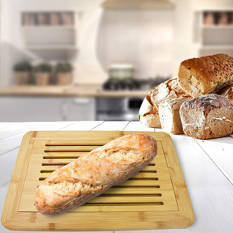 Tabla de cortar de bambú tabla de cortar de cocina tabla de cortar de pan bandeja de tabla de cortar porosa
