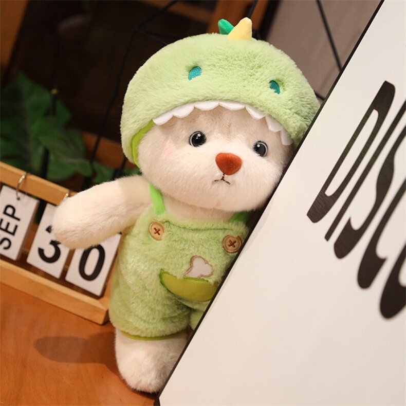 30cm litna bear doll clothes shark hat suspender pants suit long-eared rabbit jumpsuit teddy bear can be changed