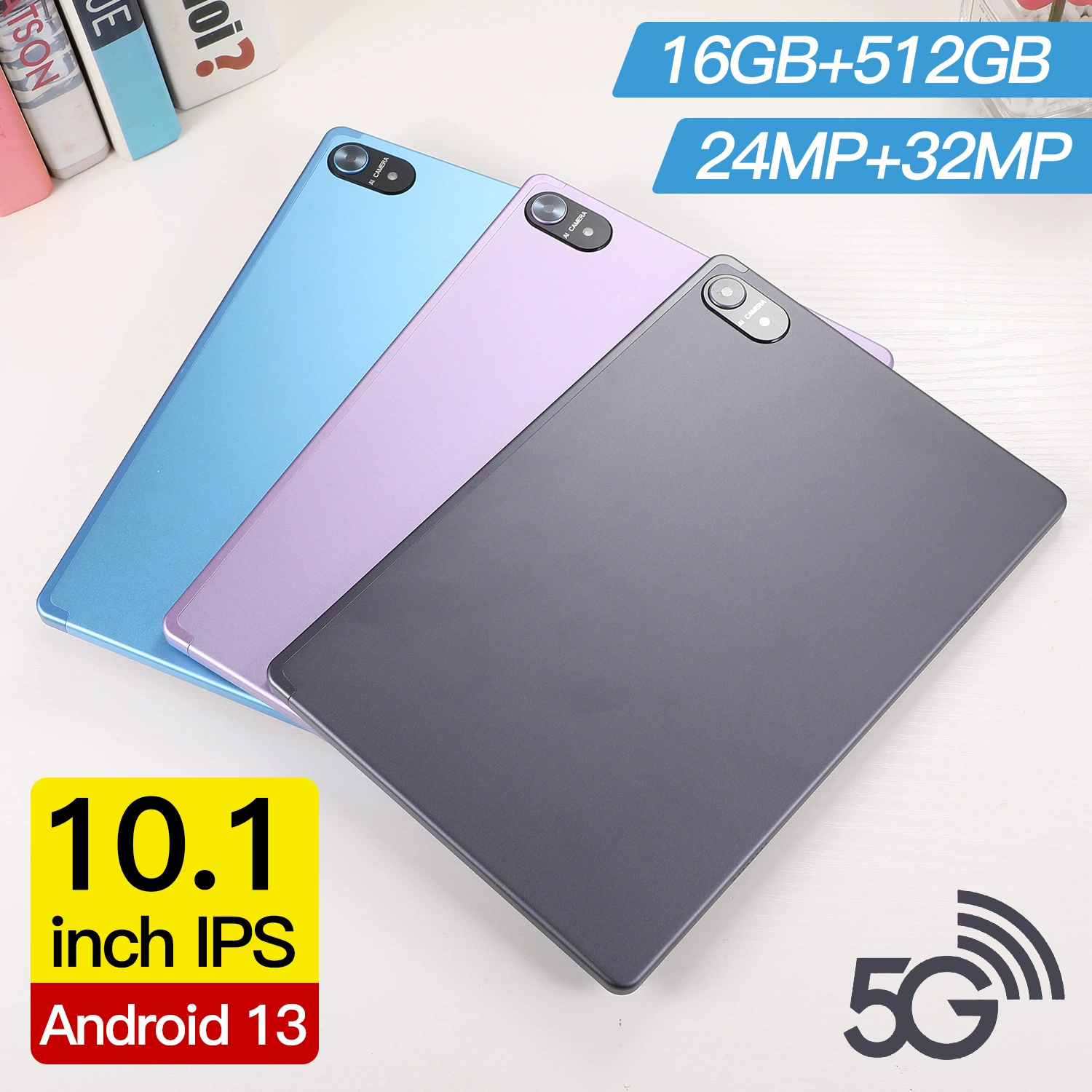 Планшетный смарт-ноутбук, 10.1 дюйма, 512 ГБ, Android