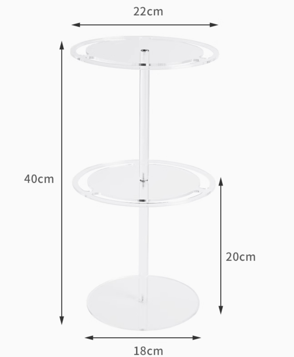 투명한 2겹 회전 안경테