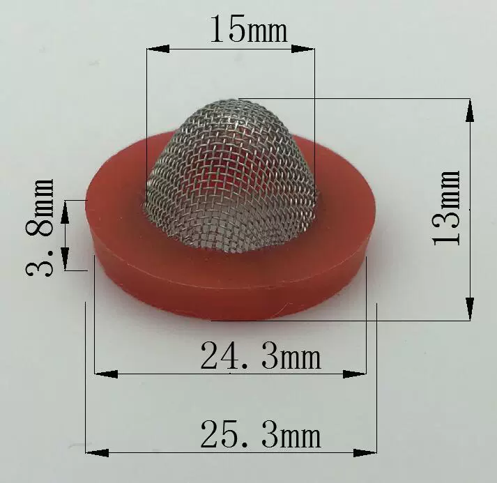 4分6分8分橡胶硅胶不锈钢平垫片过油过滤网高效过滤杂质
