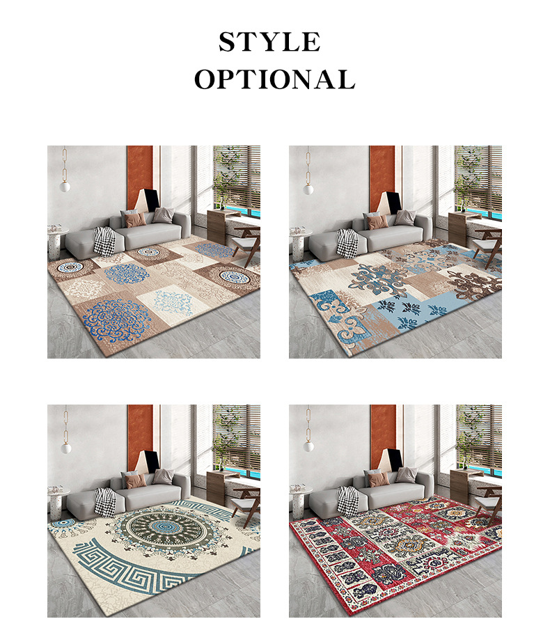 欧式复古地毯,卧室客厅满铺毯,沙发茶几毯,酒店民宿地毯