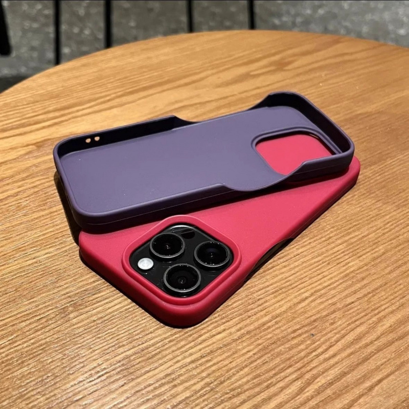 Suitable for Apple 15 Mobile Phone Case 14 Anti-Fall 13 New 16Pro Mobile Phone Case Max Pure Color 11 Frosted 12 Anti-Fingerprint