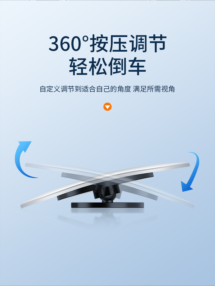 Car rear-seat observation mirror, reverse small round mirror, second-row observation mirror, anti-collision safety mirror, wide-angle universal