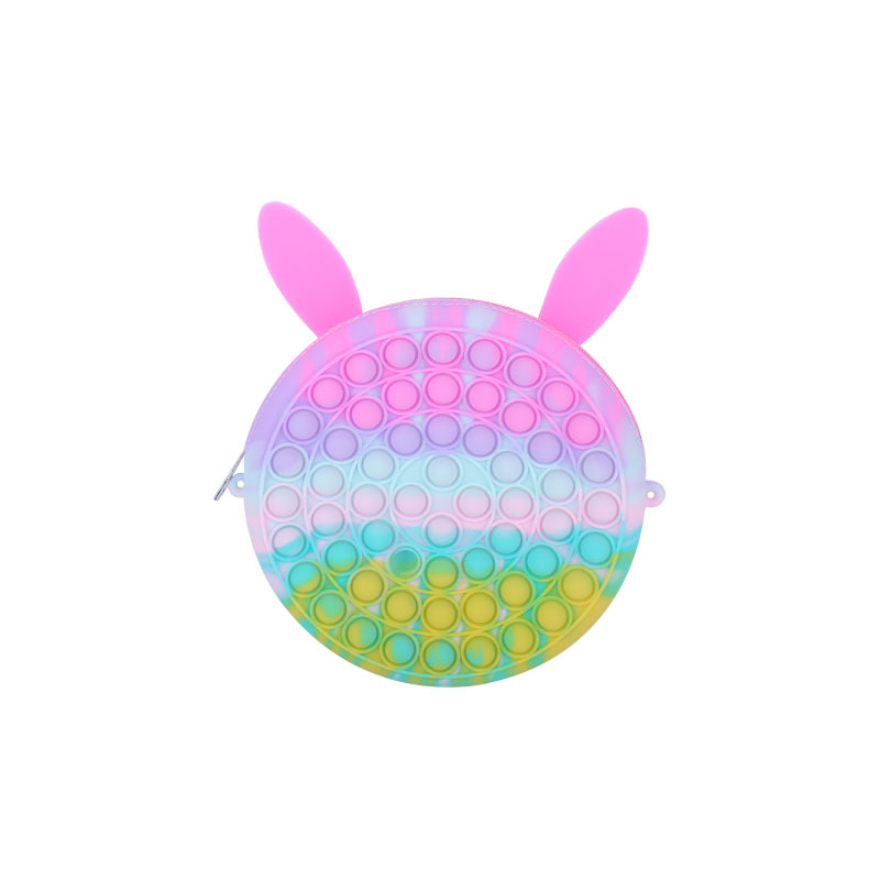 Hámster pionero descompresión juguete completo material de silicona burbuja prensa descompresión juguete animal lindo bolso de hombro bolso de las mujeres image 7