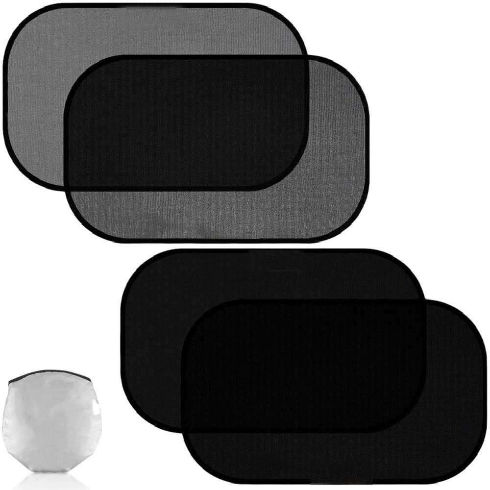 New PVC mesh electrostatic sunshade for side windows, full-glazed anti-glare adhesive car sunshade