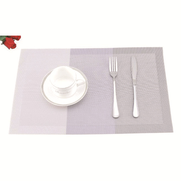Contraste gradiente de color mantel de PVC mantel fácil limpieza estera de aislamiento mesa de comedor placa estera montaña imprimible LOGO impermeable antideslizante mat